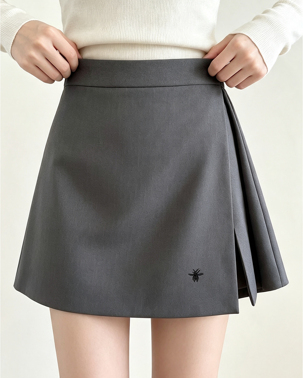 Women Embroidered A-Line Skort - 2